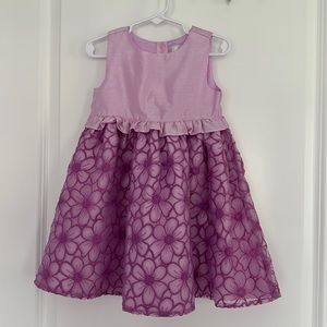 Dressed Up by Gymboree Girl Purple Dress Size 2T